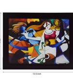 Abstract Figures Design Satin Matt Texture UV Art Painting