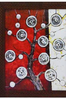 Abstract Design Satin Matt Texture UV Art Painting