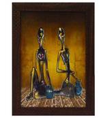 Tribal Lady Satin Matt Texture UV Art Painting