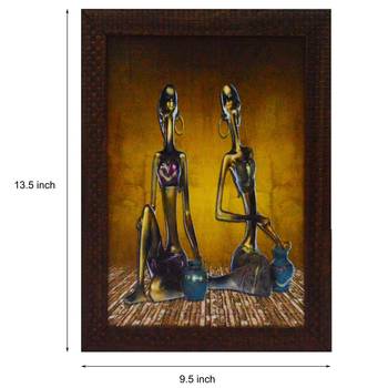 Tribal Lady Satin Matt Texture UV Art Painting 2