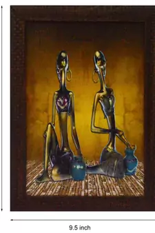 Tribal Lady Satin Matt Texture UV Art Painting