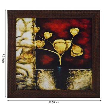 Flower Pot Design Satin Matt Texture UV Art Painting 2