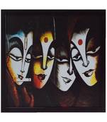 Abstract 4 Lady Design Satin Matt Texture UV Art Painting