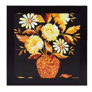 Floral Pot Satin Matt Texture UV Art Painting 1