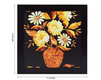 Floral Pot Satin Matt Texture UV Art Painting 2