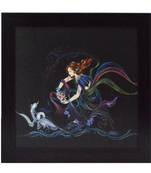 Beautiful Girl Design Satin Matt Texture UV Art Painting