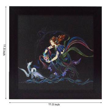 Beautiful Girl Design Satin Matt Texture UV Art Painting 2