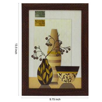 Abstract Pots Design Satin Matt Texture UV Art Painting 2