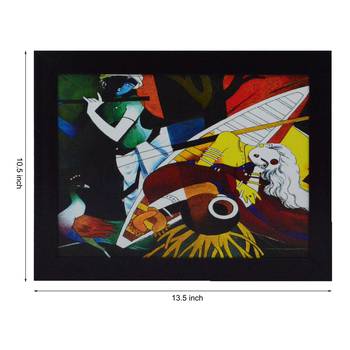 Abstract Figures Satin Matt Texture UV Art Painting 2