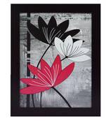 Flowers Design Satin Matt Texture UV Art Painting