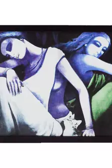 Abstract Lady Figures Satin Matt Texture UV Art Painting