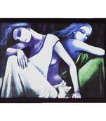 Abstract Lady Figures Satin Matt Texture UV Art Painting