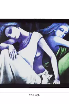 Abstract Lady Figures Satin Matt Texture UV Art Painting