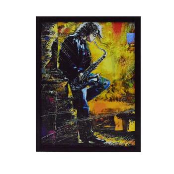 Musician Boy Satin Matt Texture UV Art Painting 1
