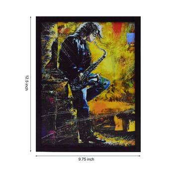 Musician Boy Satin Matt Texture UV Art Painting 2