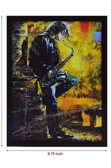 Musician Boy Satin Matt Texture UV Art Painting