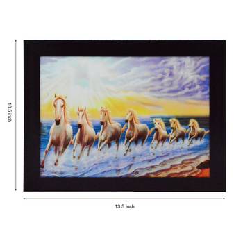 Running Lucky Horses Design Satin Matt Texture UV Art Painting 2