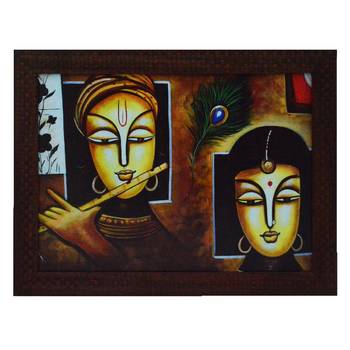 Abstract Figures Satin Matt Texture UV Art Painting 1