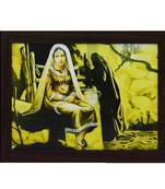 Village Women Design Satin Matt Texture UV Art Painting