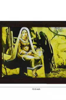 Village Women Design Satin Matt Texture UV Art Painting