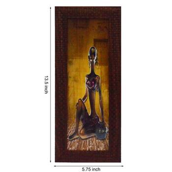 Tribal Lady Design Satin Matt Texture UV Art Painting 1