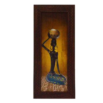 Tribal Lady Design Satin Matt Texture UV Art Painting 1