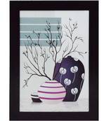 Abstract Pot Satin Matt Texture UV Art Painting