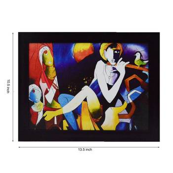 Abstract Figures Satin Matt Texture UV Art Painting 2