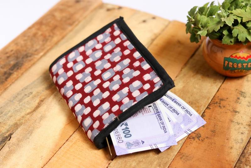 Cotton Batik Pocket Wallet