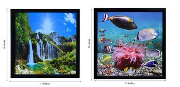 Set of Natural Scenary and Sea View Satin Matt Texture UV Art Painting 3