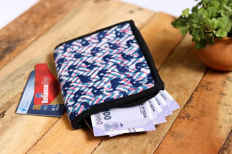 Cotton Batik Pocket Wallet
