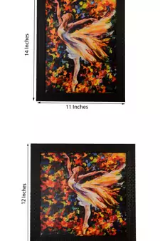 Set of 2 Satin Matt Texture UV Art Painting