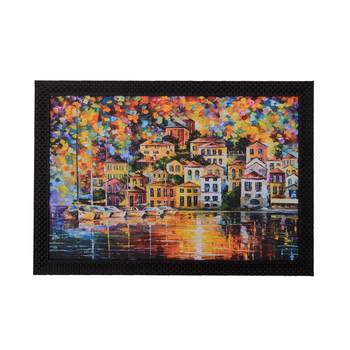 Colorful City View Satin Matt Texture UV Art Painting 1