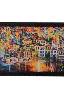Colorful City View Satin Matt Texture UV Art Painting