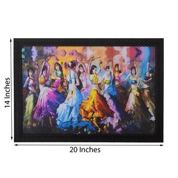 Group Dandia Scene Satin Matt Texture UV Art Painting 2