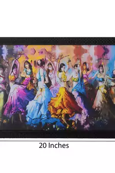 Group Dandia Scene Satin Matt Texture UV Art Painting