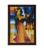 Village Lady Satin Matt Texture UV Art Painting