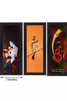 Set of 3 Satin Matt Textured Art Painting