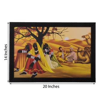 Village Scene Satin Matt Texture UV Art Painting 2