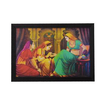 Lady Make-up Scene Satin Matt Texture UV Art Painting 1