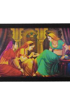 Lady Make-up Scene Satin Matt Texture UV Art Painting