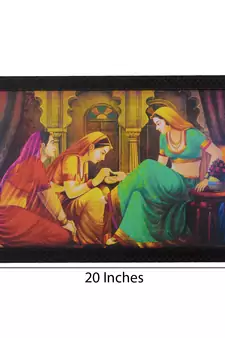 Lady Make-up Scene Satin Matt Texture UV Art Painting