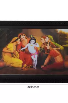 Yasoda Nandan Satin Matt Texture UV Art Painting