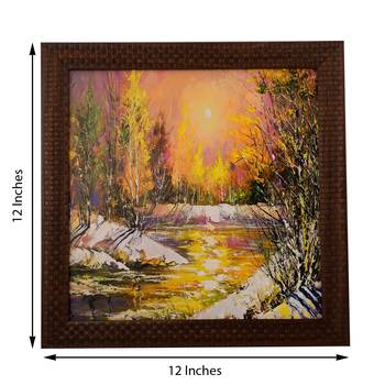 Fall Season Scenary View Satin Matt Texture UV Art Painting 2