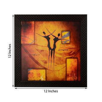 Abstract Dance Scene Satin Matt Texture UV Art Painting 2