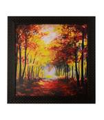 Fall Season Scenary View Satin Matt Texture UV Art Painting