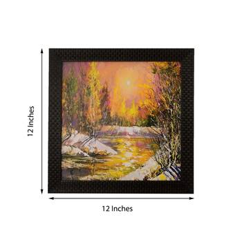 Fall Season Scenary Satin Matt Texture UV Art Painting 2
