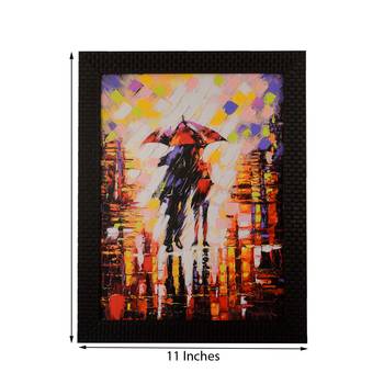 Rain Scene Satin Matt Texture UV Art Painting 1