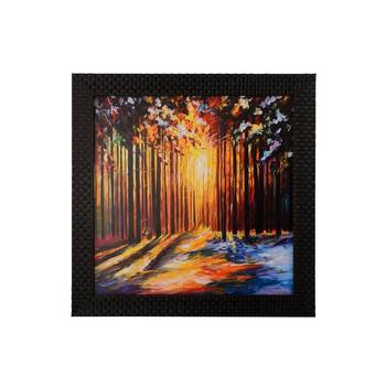 Coloful Leaf view in Sunlight Satin Matt Texture UV Art Painting 1