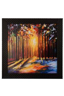 Coloful Leaf view in Sunlight Satin Matt Texture UV Art Painting